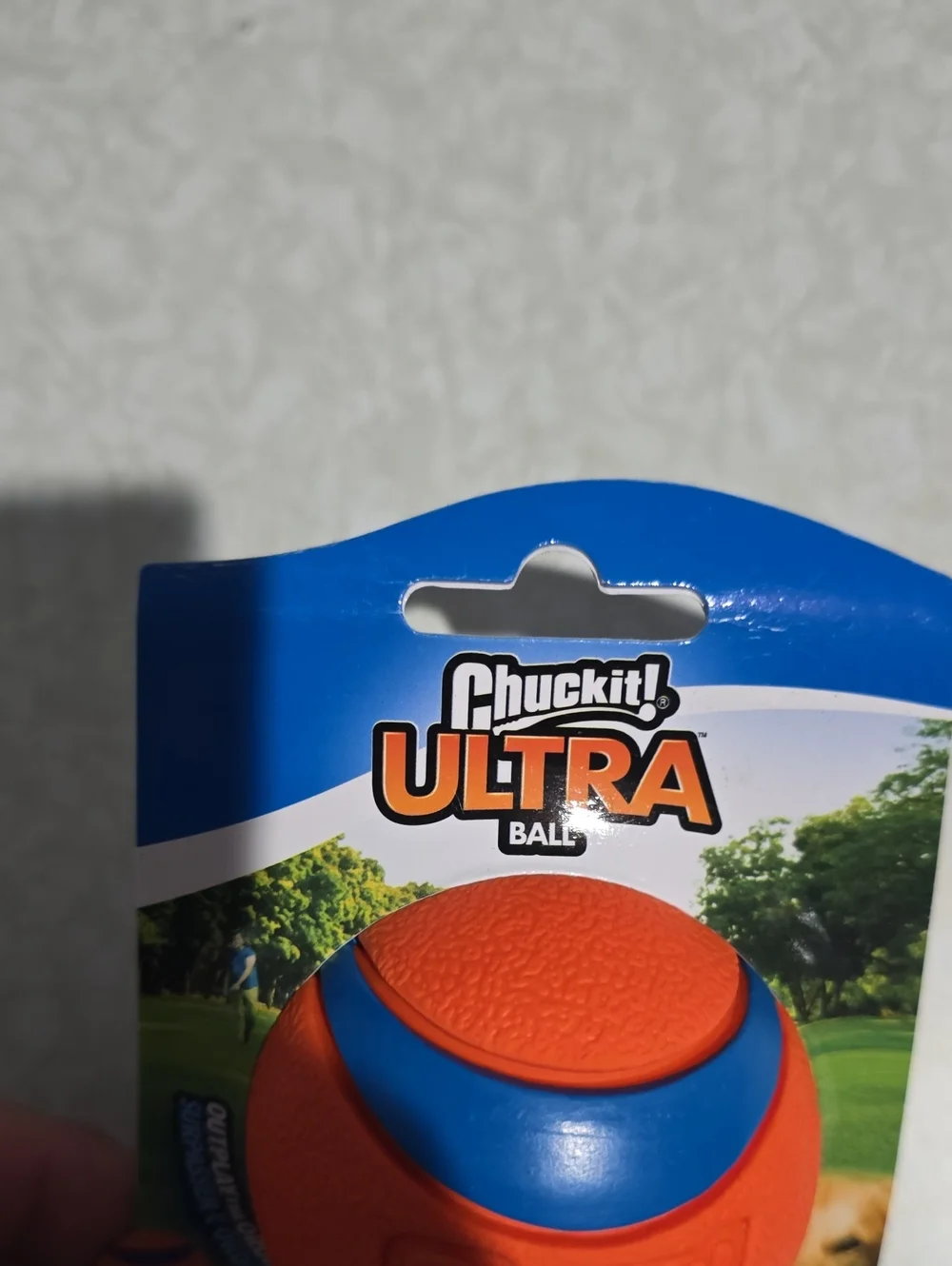 Chuck It Ultra Ball Medium - Orange and Blue Durable Dog‎ Fetch Toy NWT